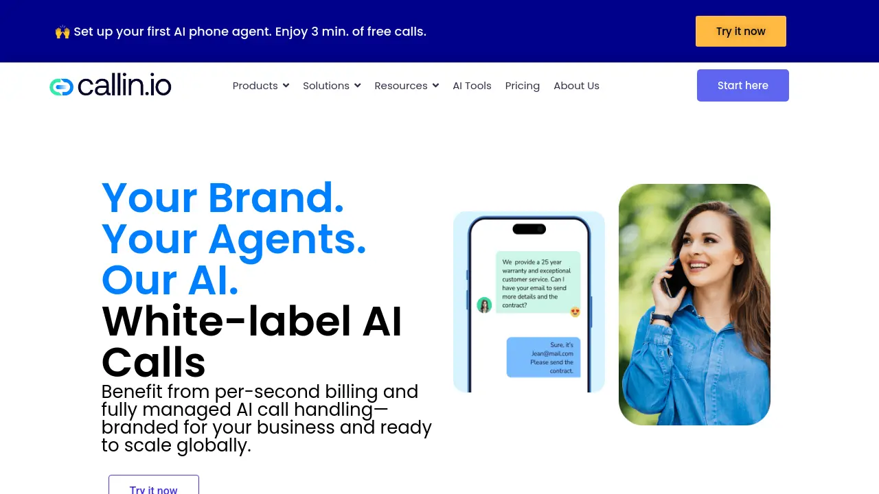 Screenshot of Callin.io