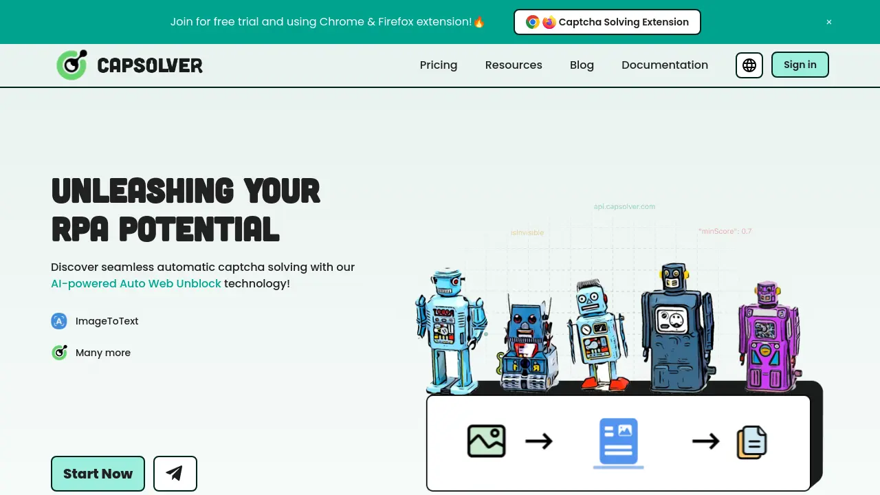 Screenshot of CapSolver
