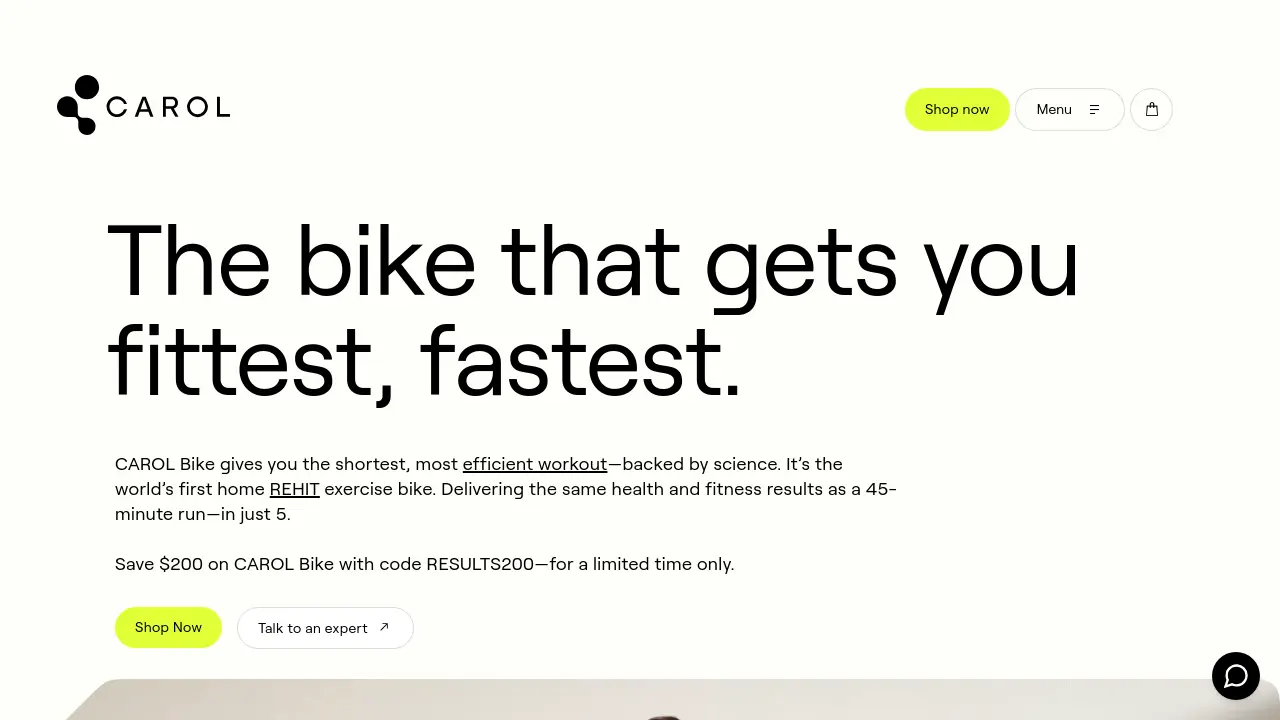 Screenshot of CAROL Bike