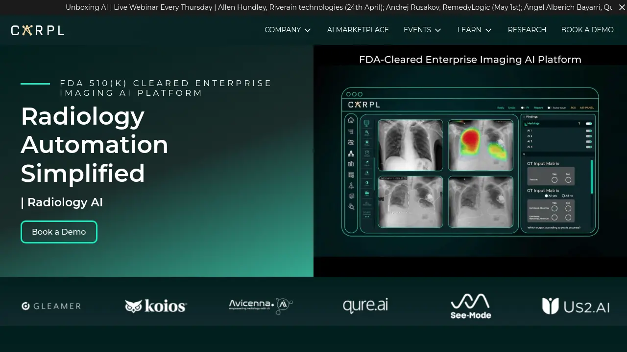 Screenshot of CARPL
