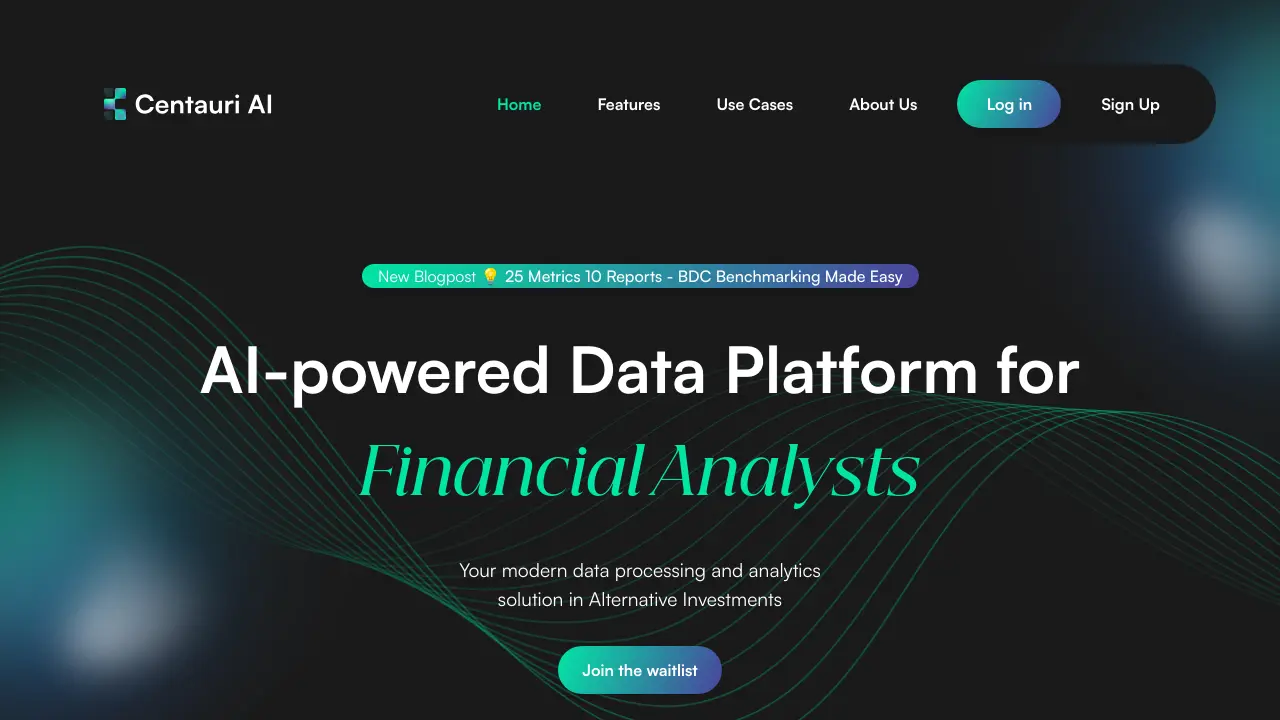 Screenshot of Centauri AI