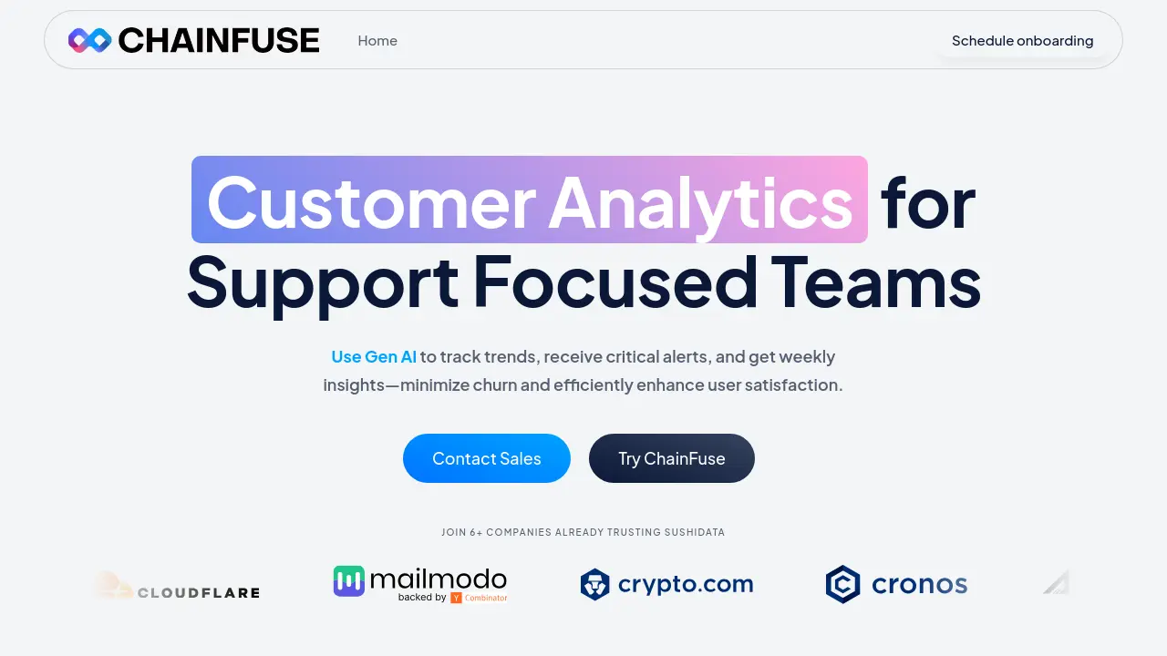 Screenshot of ChainFuse