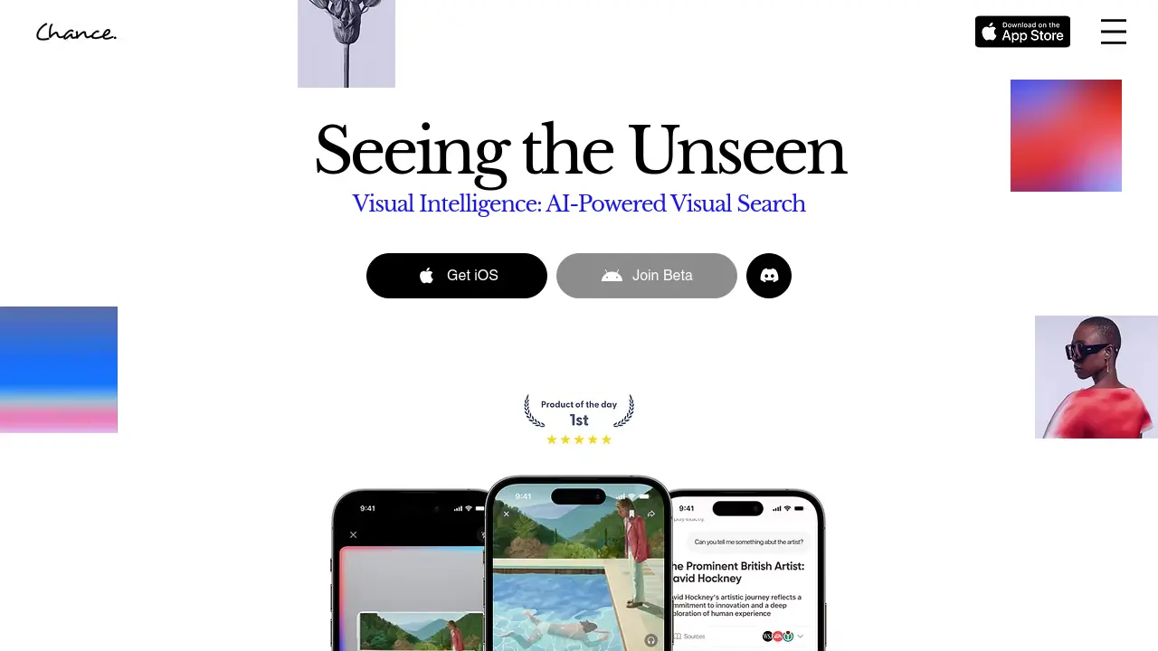 Screenshot of Chance AI