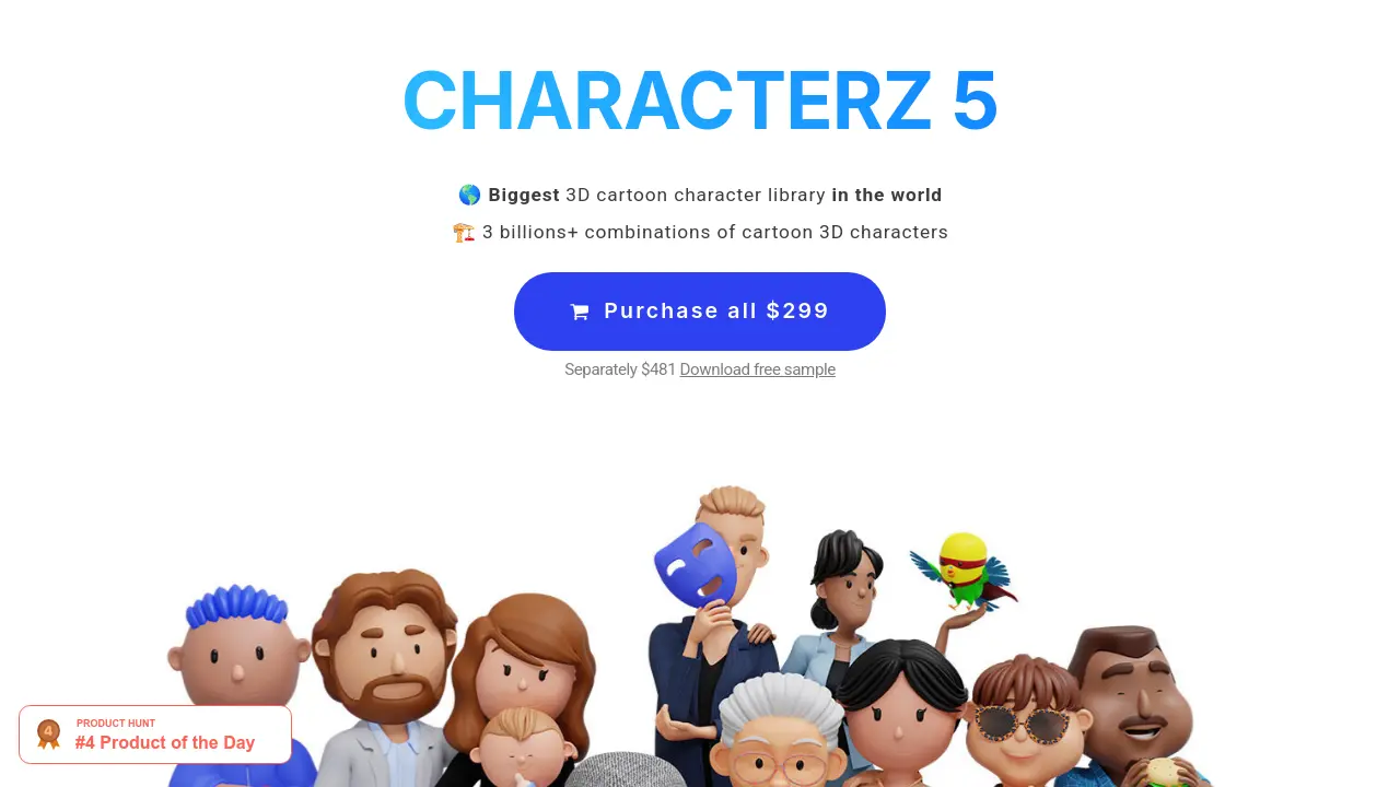 Screenshot of CHARACTERZ 5