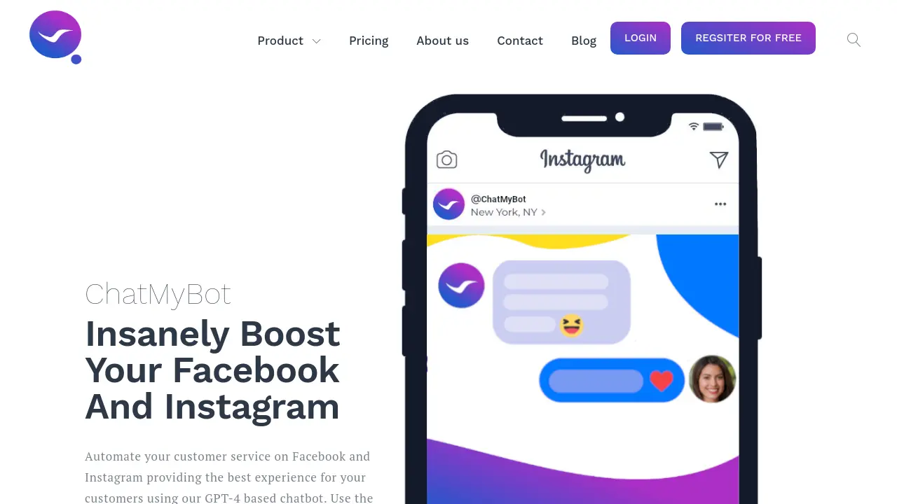 Screenshot of ChatMyBot