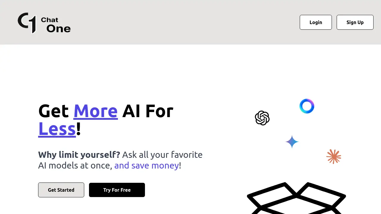 Screenshot of ChatOne