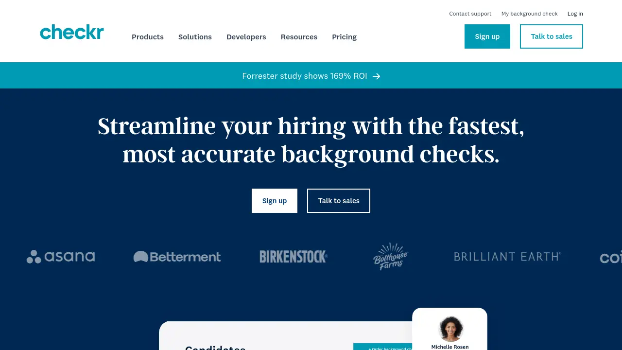 Screenshot of Checkr