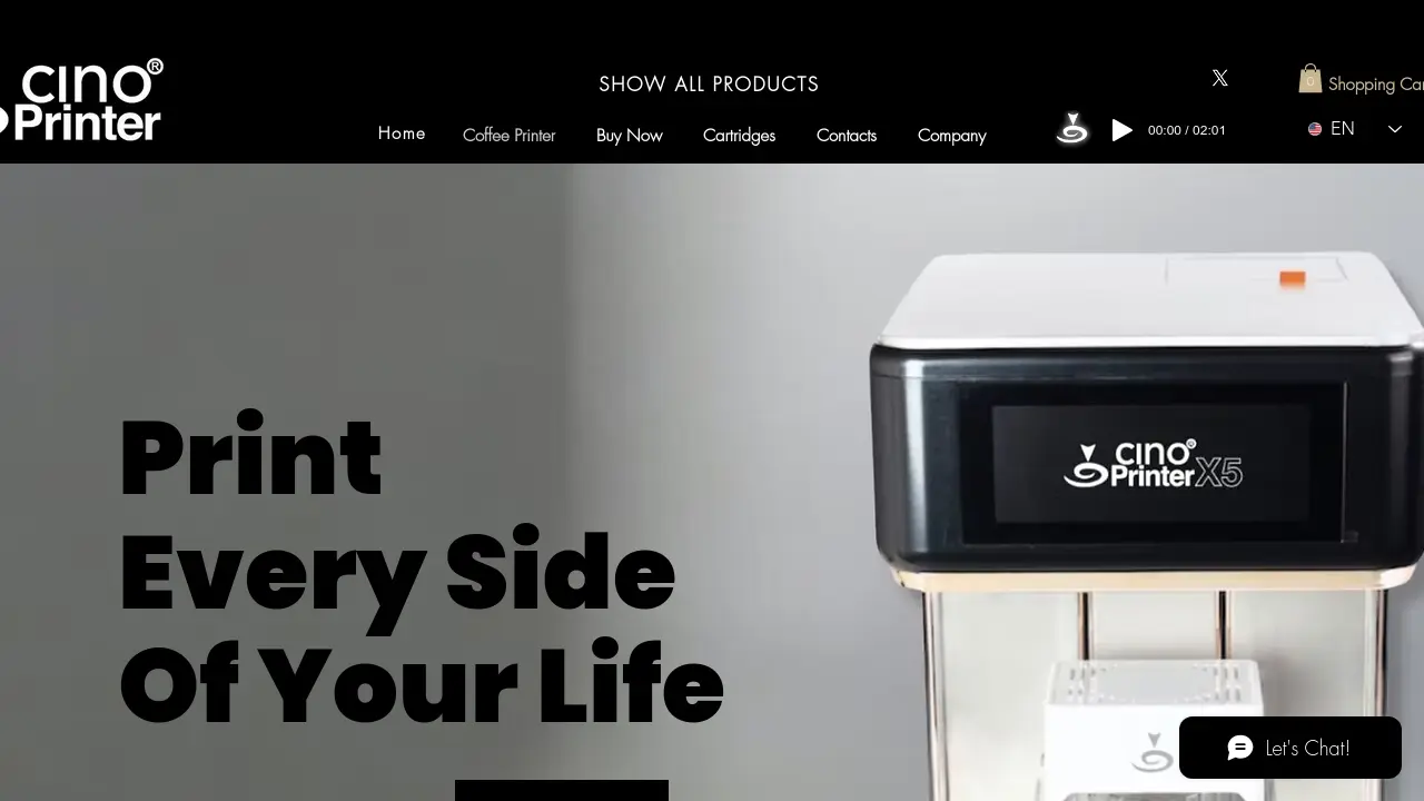 Screenshot of Cino Printer