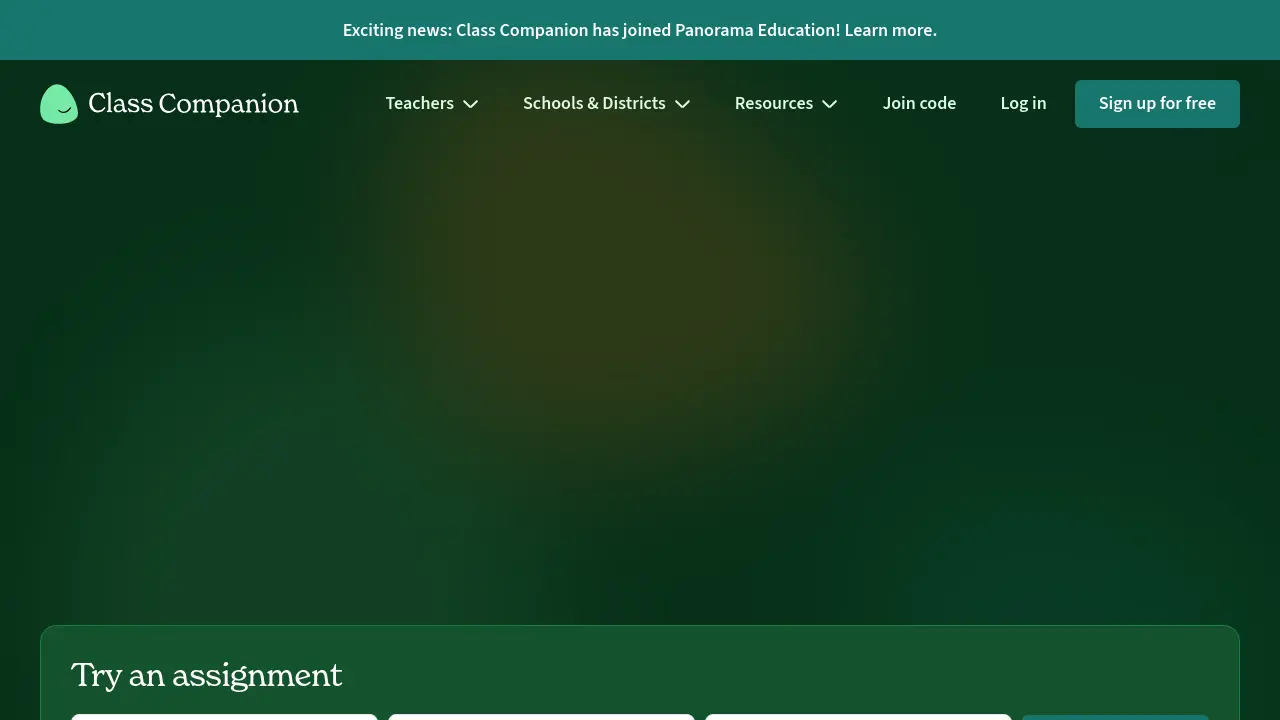 Screenshot of Class Companion