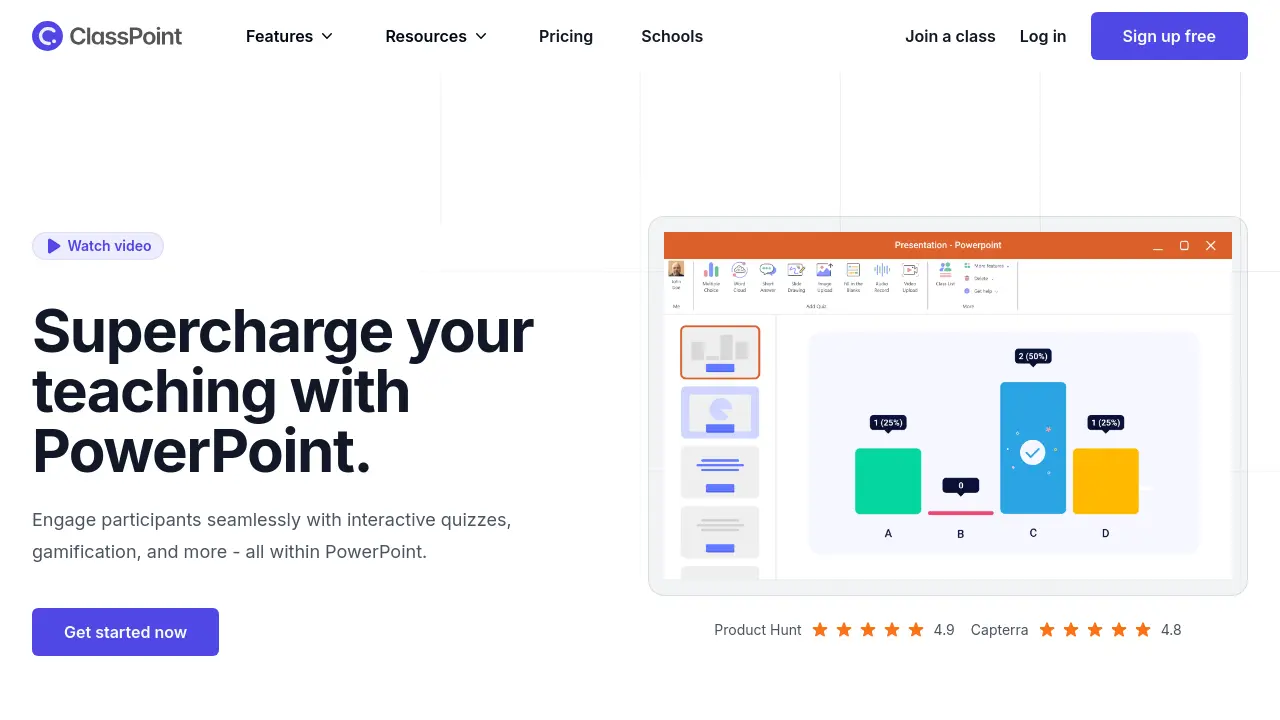 Screenshot of ClassPoint