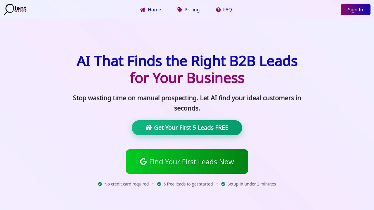 Screenshot of Client Tracer