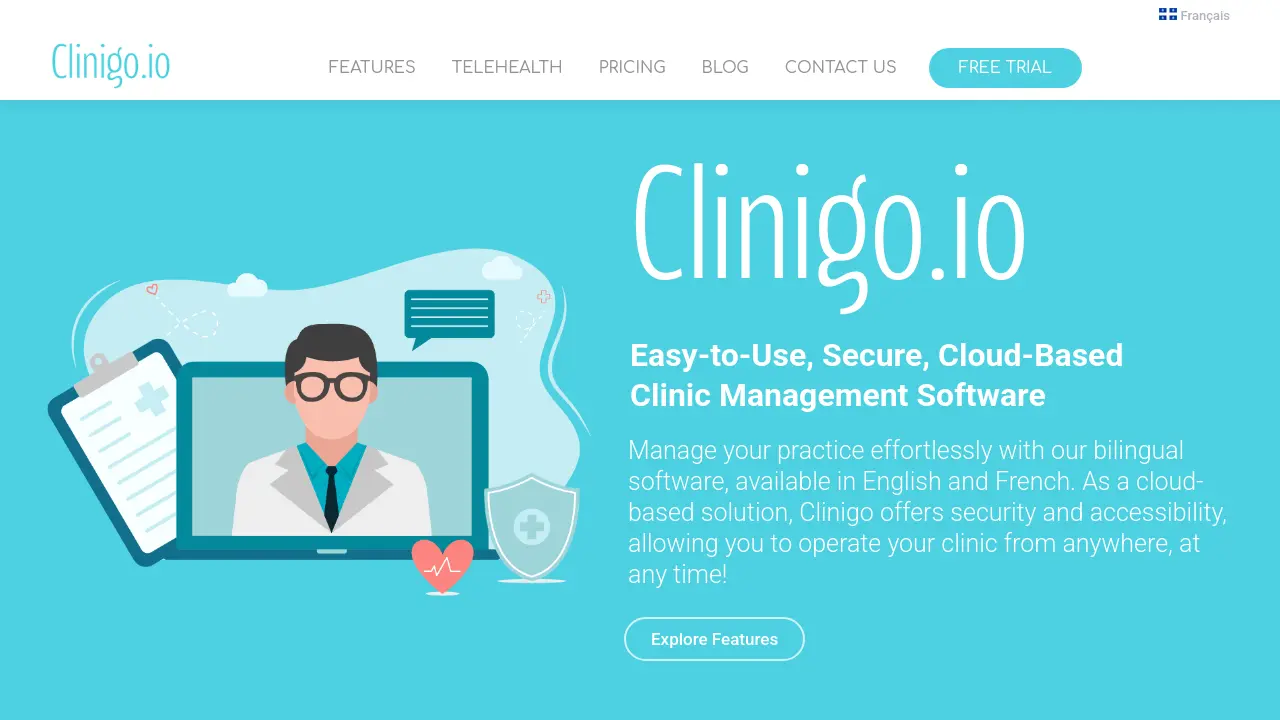 Screenshot of Clinigo.io