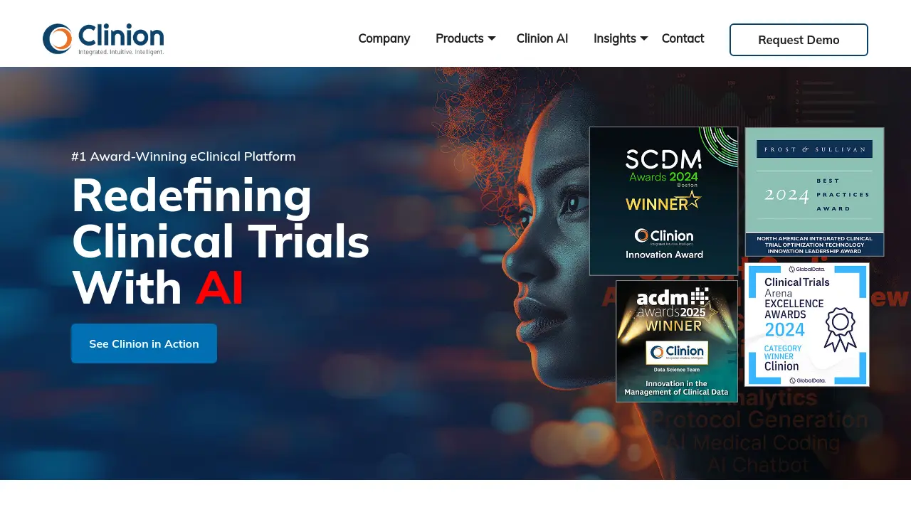 Screenshot of Clinion