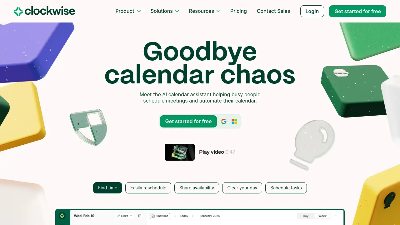 Screenshot of Clockwise