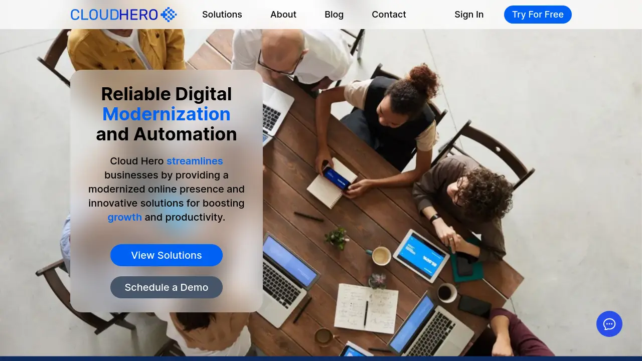 Screenshot of Cloud Hero