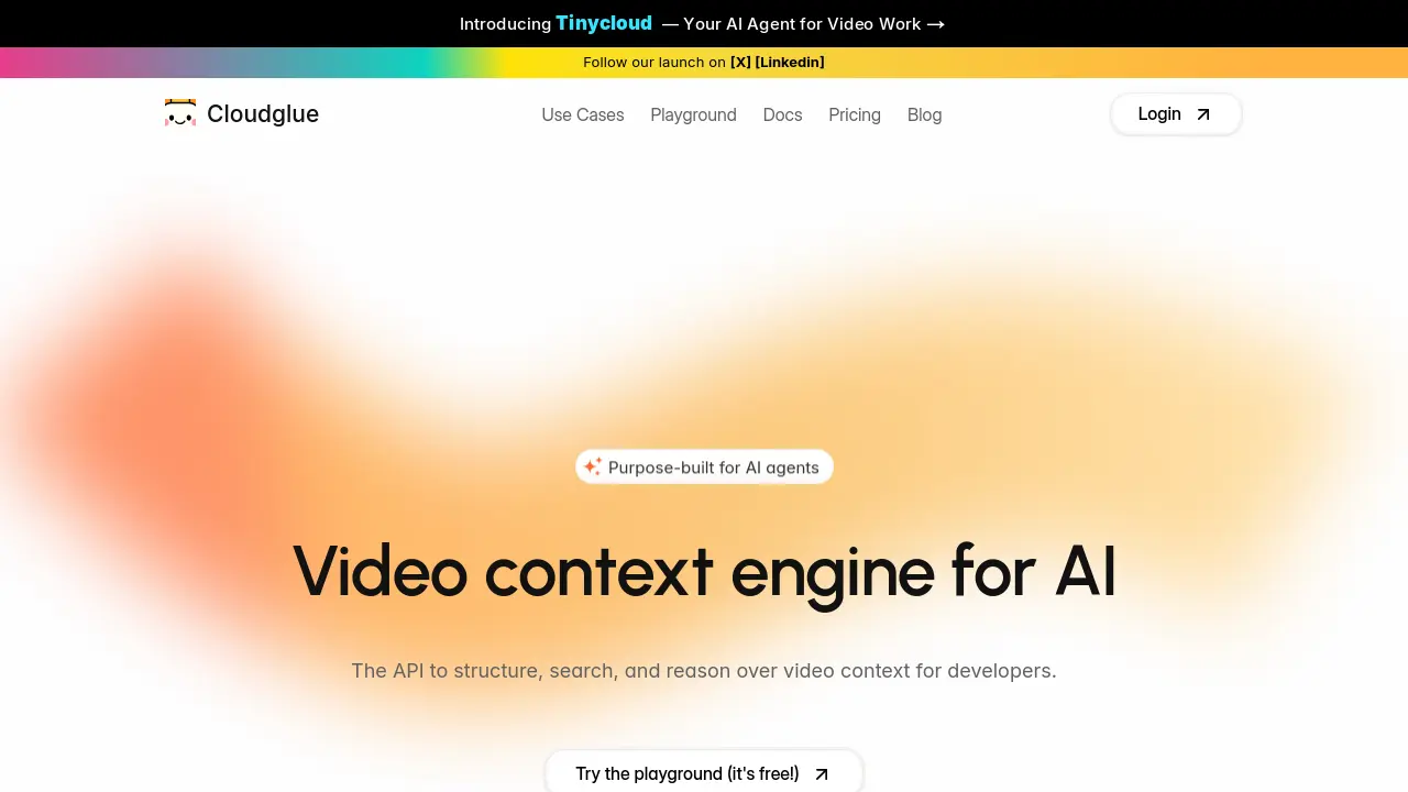 Screenshot of Cloudglue