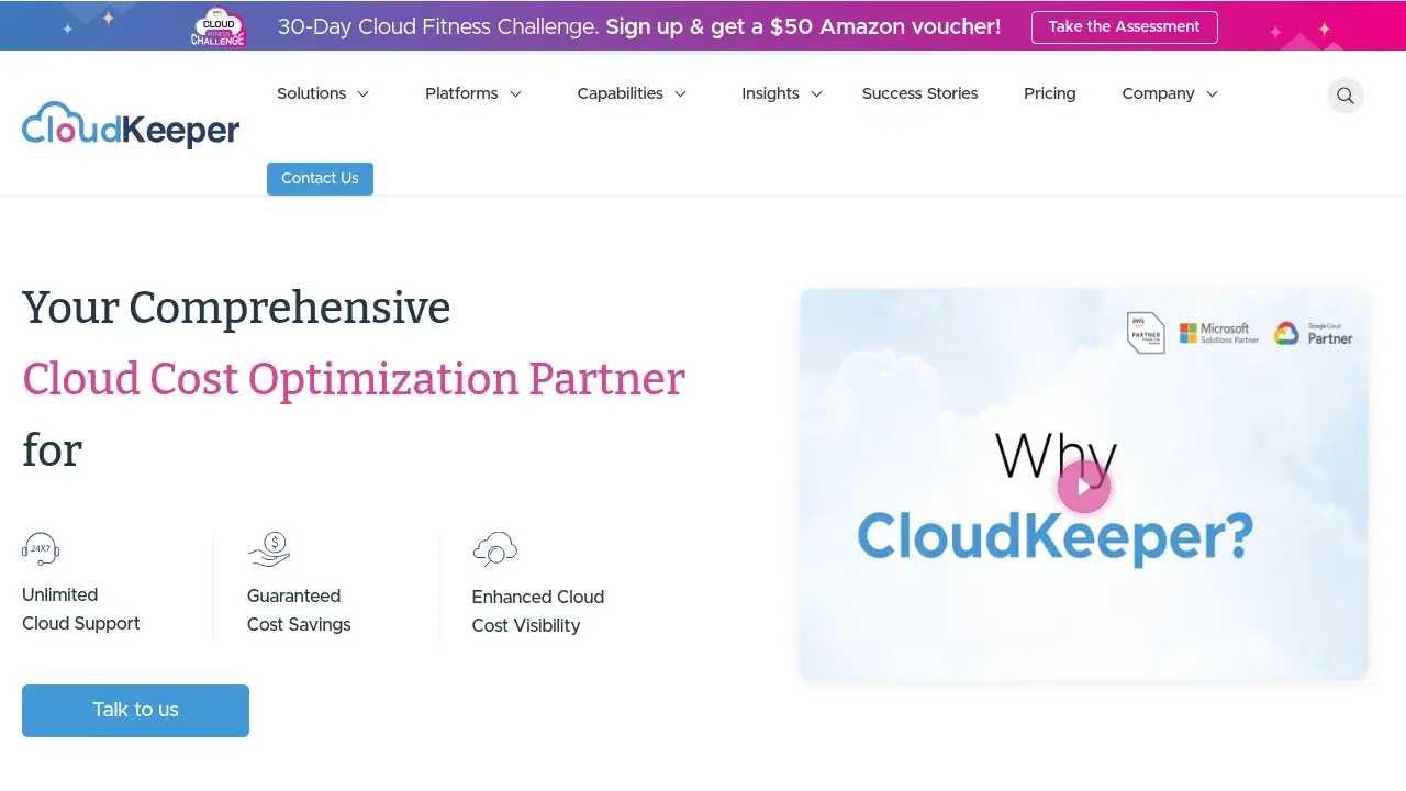 Screenshot of CloudKeeper
