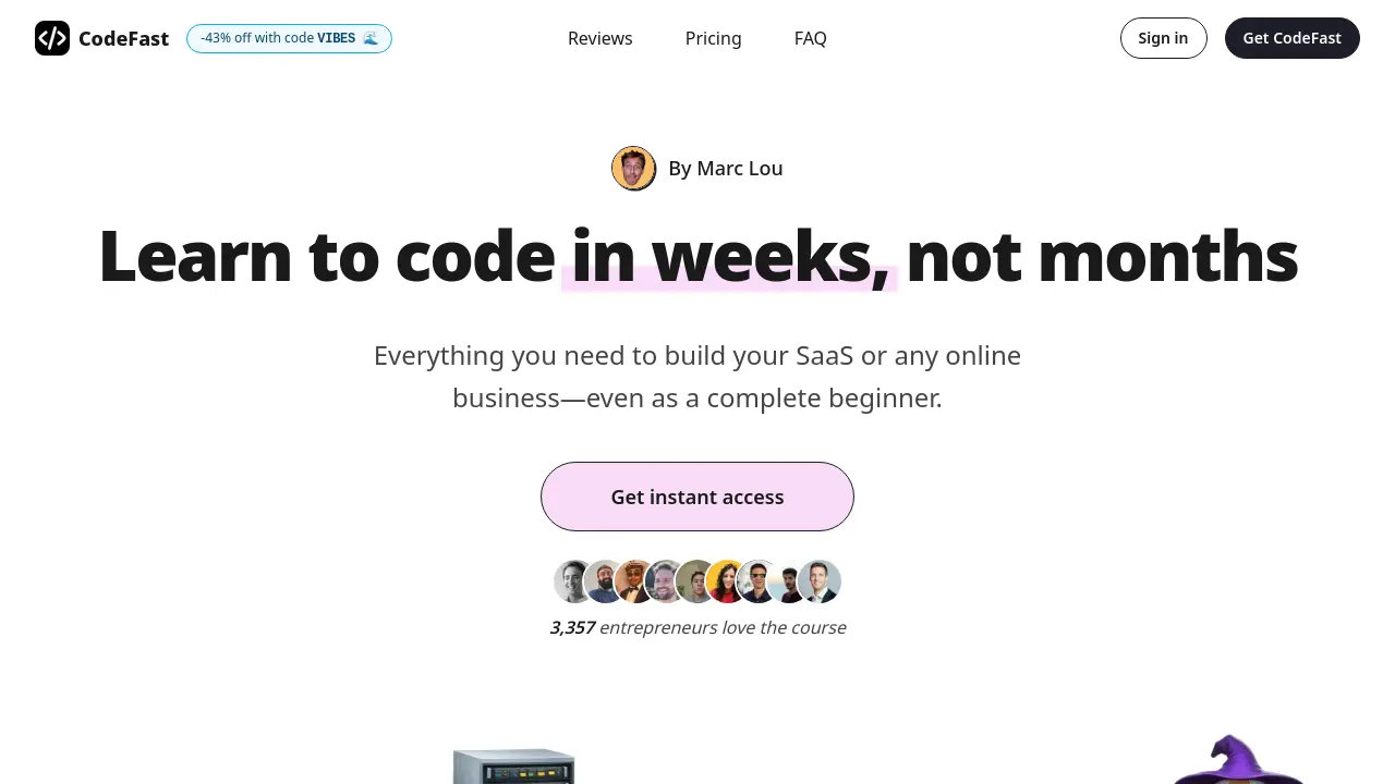 Screenshot of CodeFast