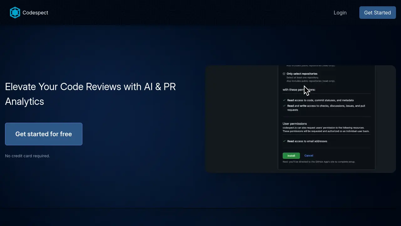Screenshot of Codespect