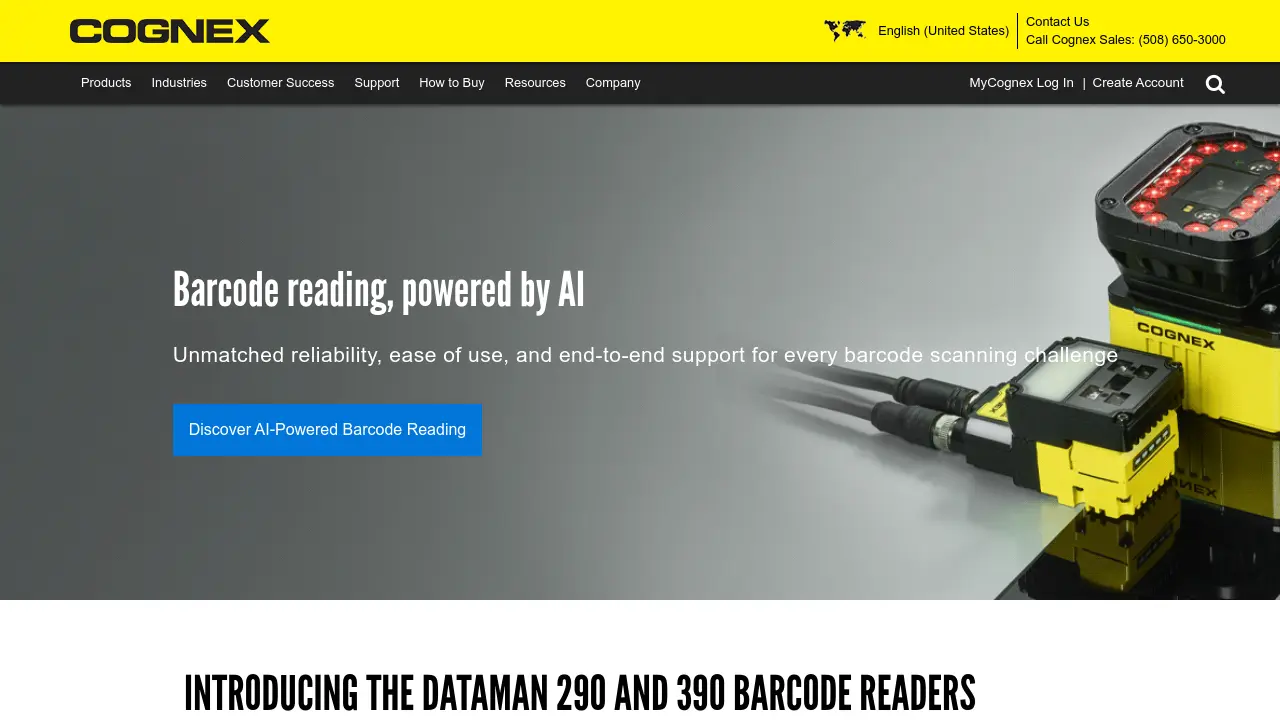 Screenshot of Cognex
