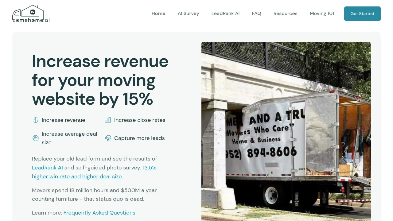 Screenshot of ComeHome.ai
