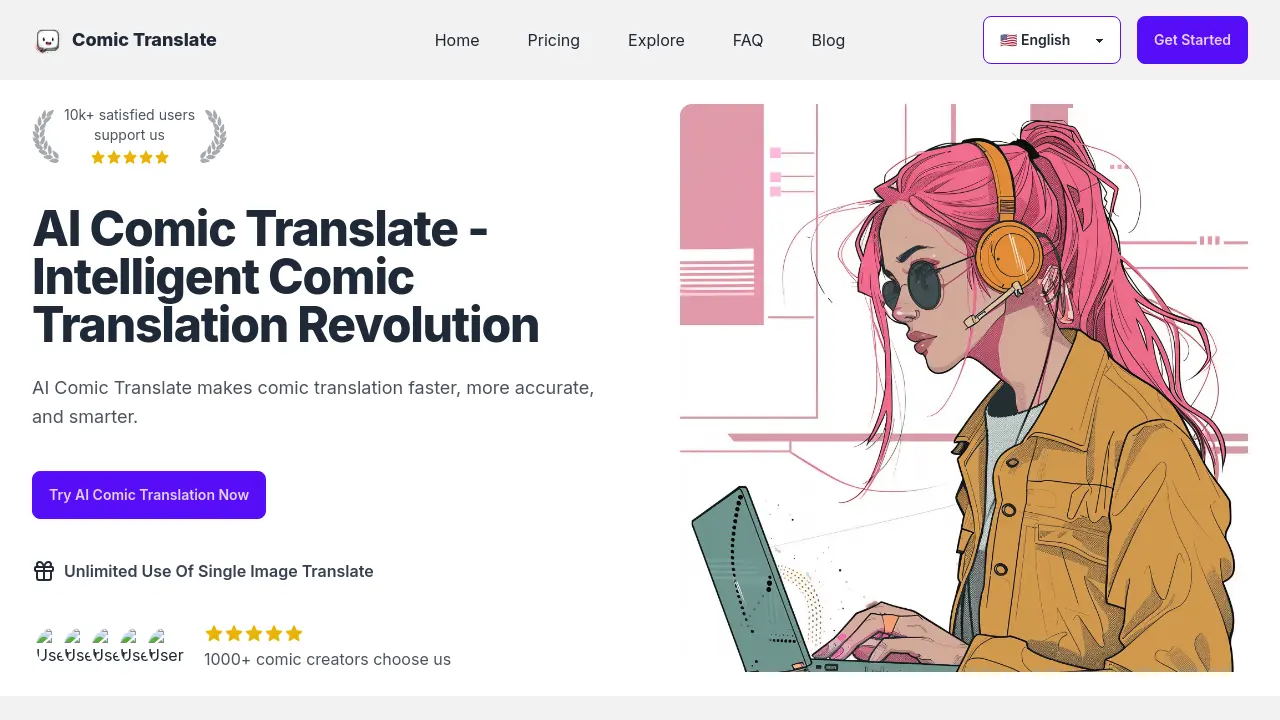 Screenshot of Comic Translate