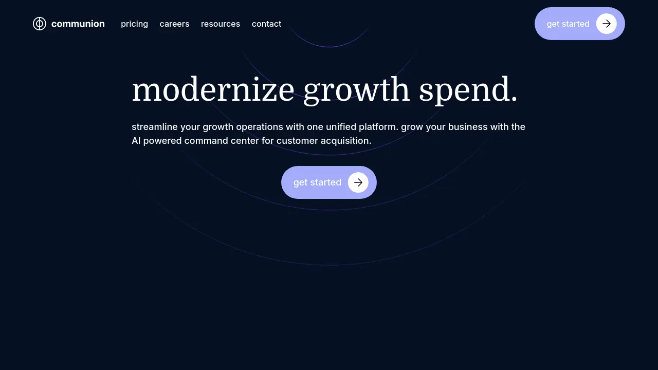 Screenshot of Communion