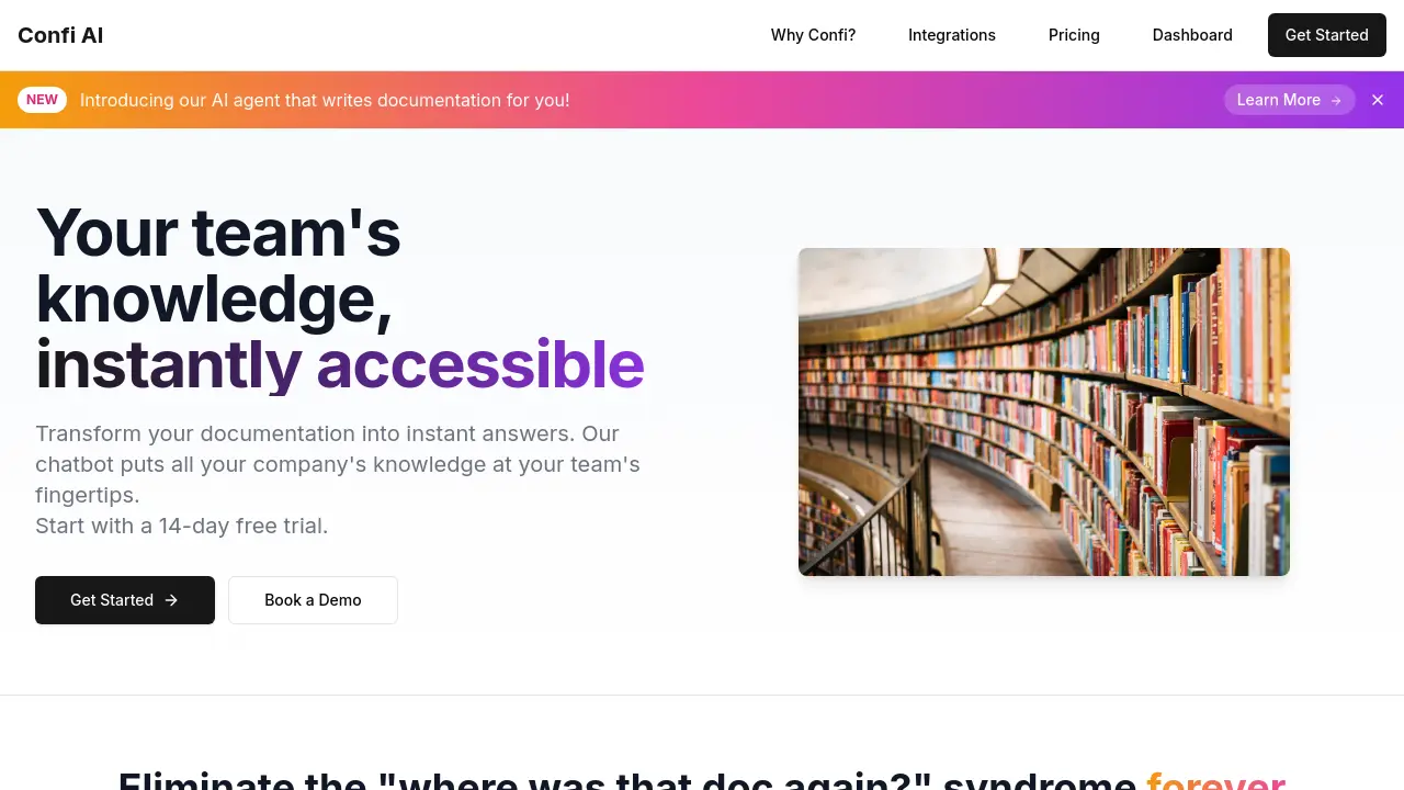 Screenshot of Confi AI