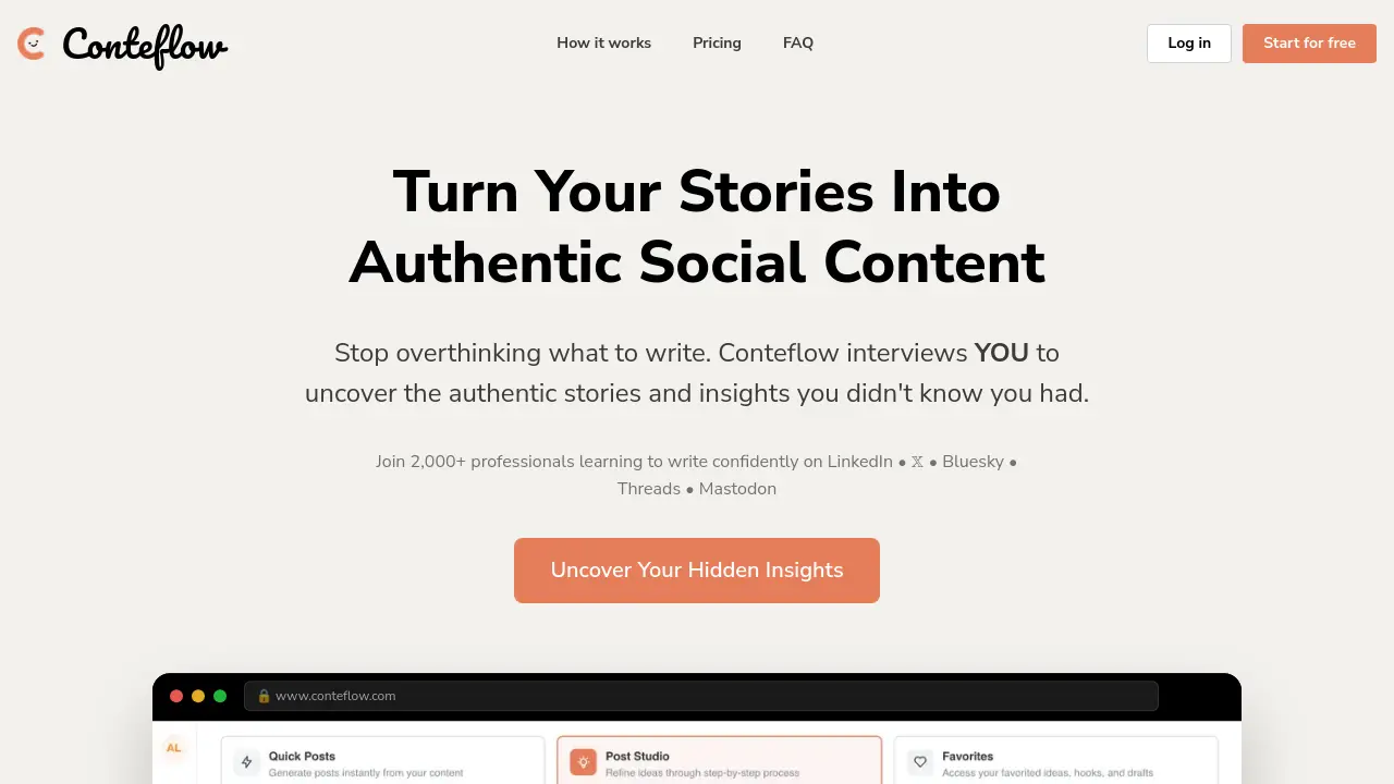 Screenshot of Conteflow