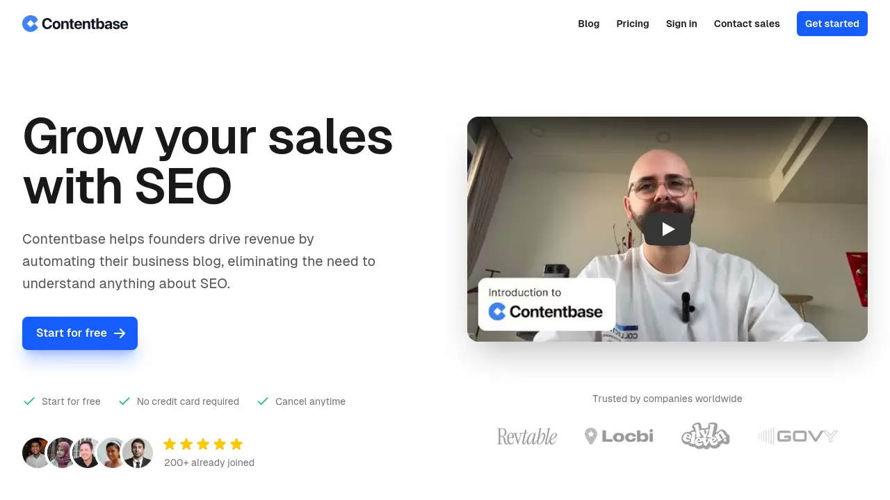 Screenshot of Contentbase