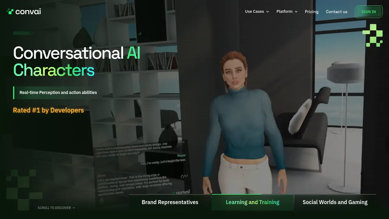 Screenshot of Convai