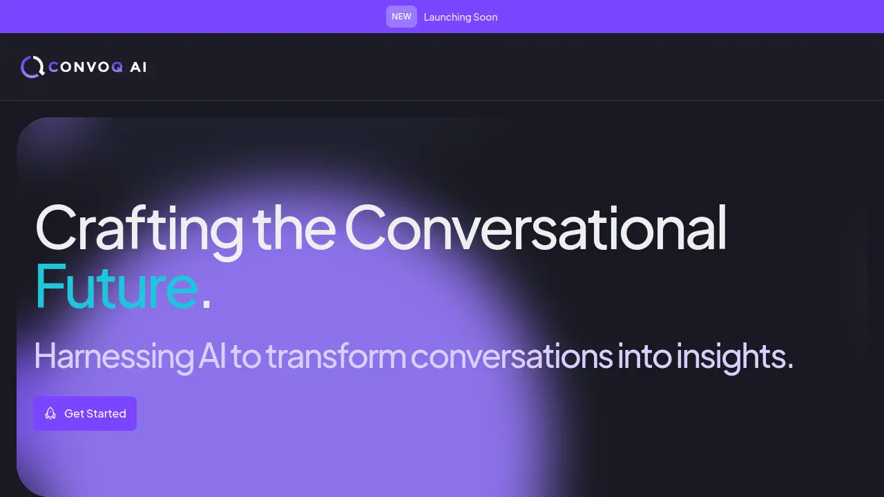 Screenshot of ConvoQ AI