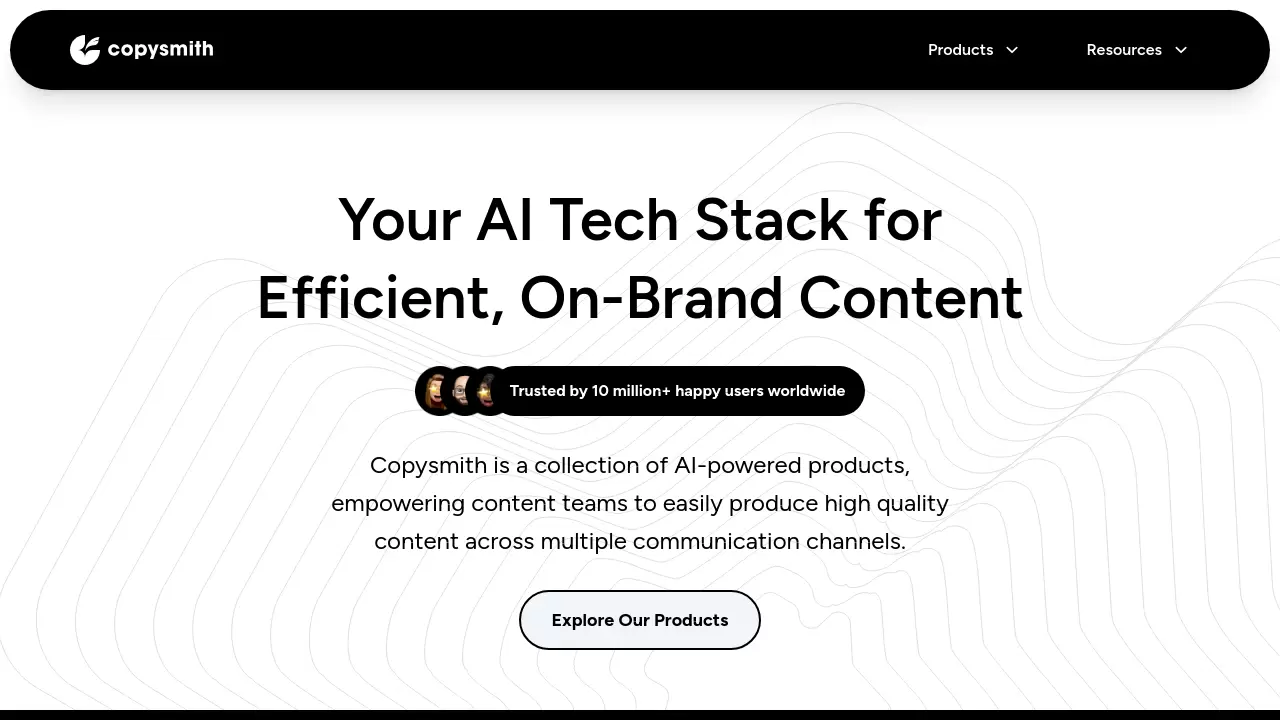 Screenshot of Copysmith