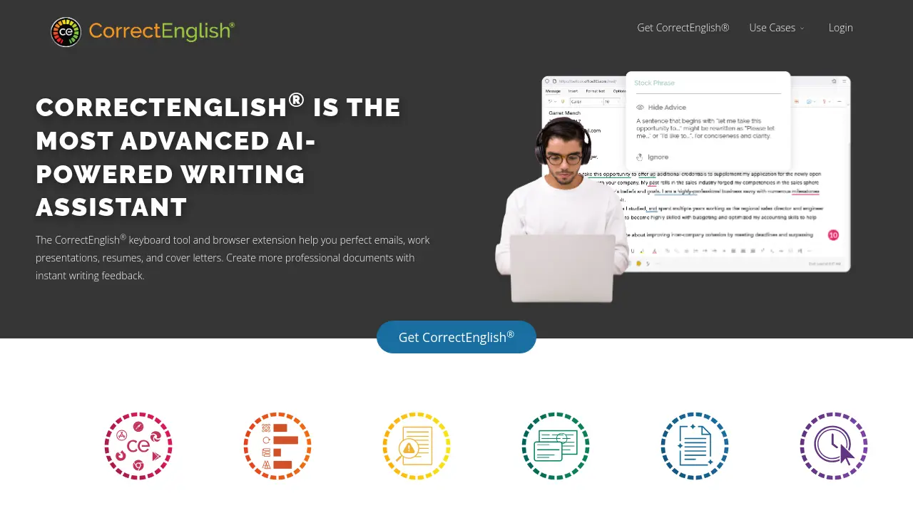 Screenshot of CorrectEnglish