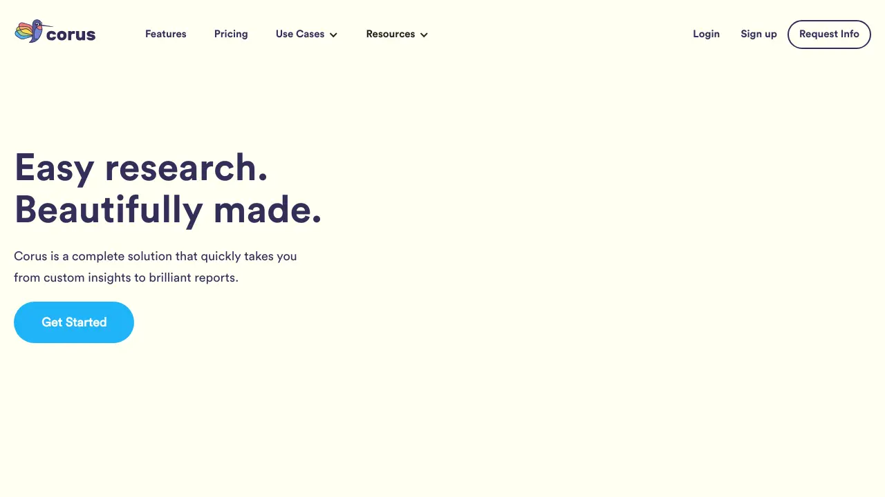 Screenshot of Corus