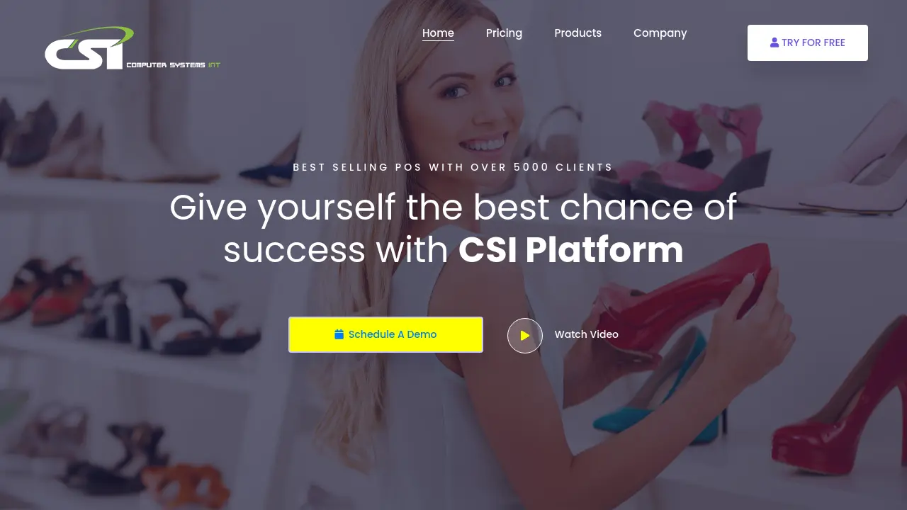 Screenshot of CSI Platform
