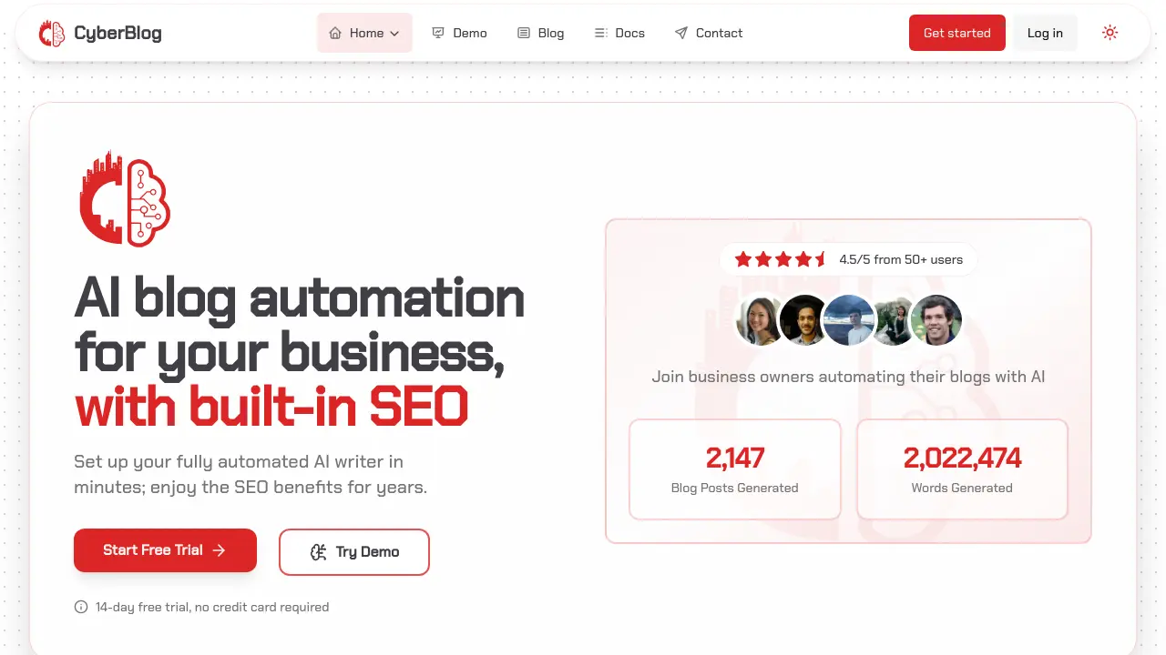 Screenshot of CyberBlog