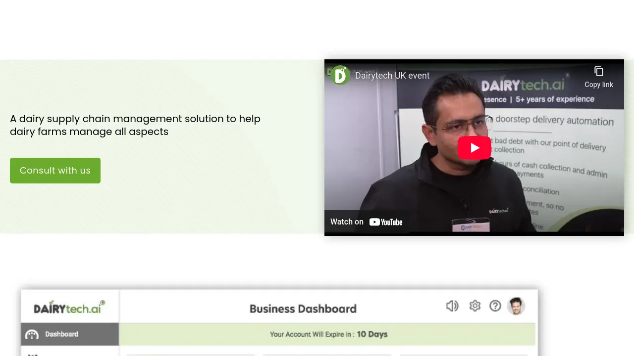 Screenshot of Dairytech.ai