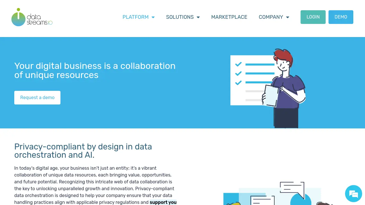 Screenshot of Datastreams