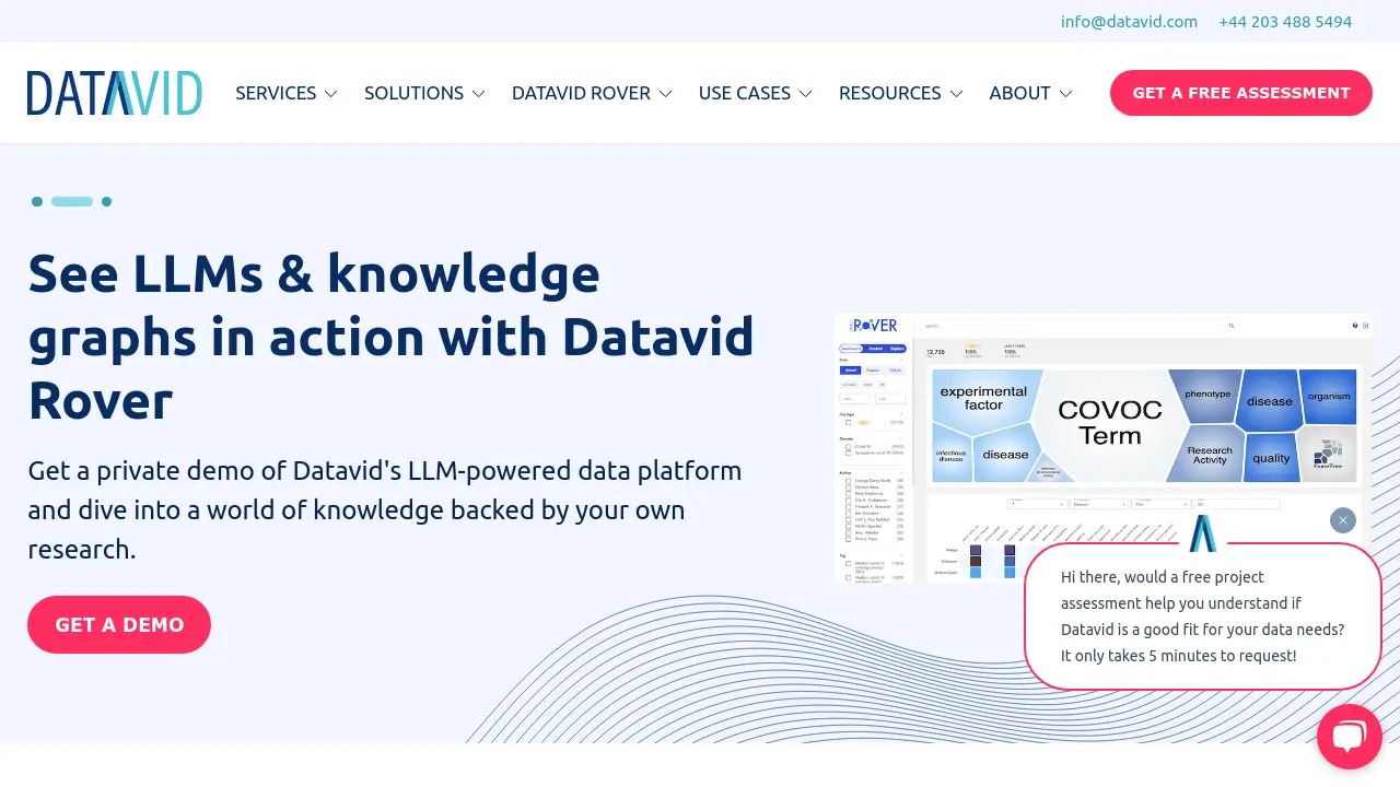 Screenshot of Datavid
