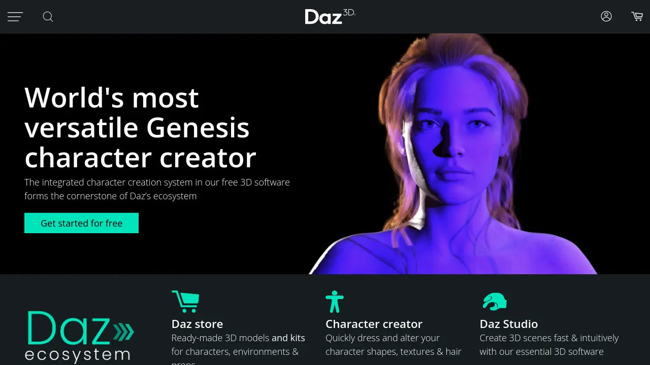 Screenshot of Daz Studio