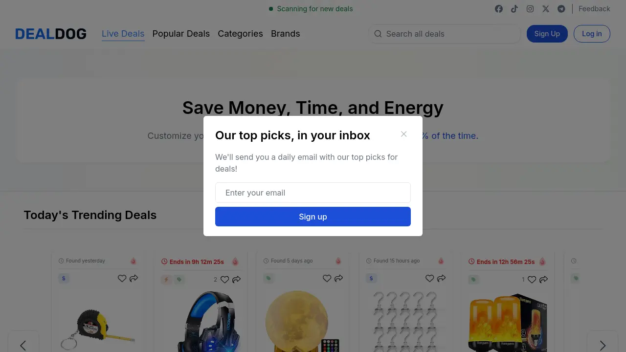 Screenshot of DealDog