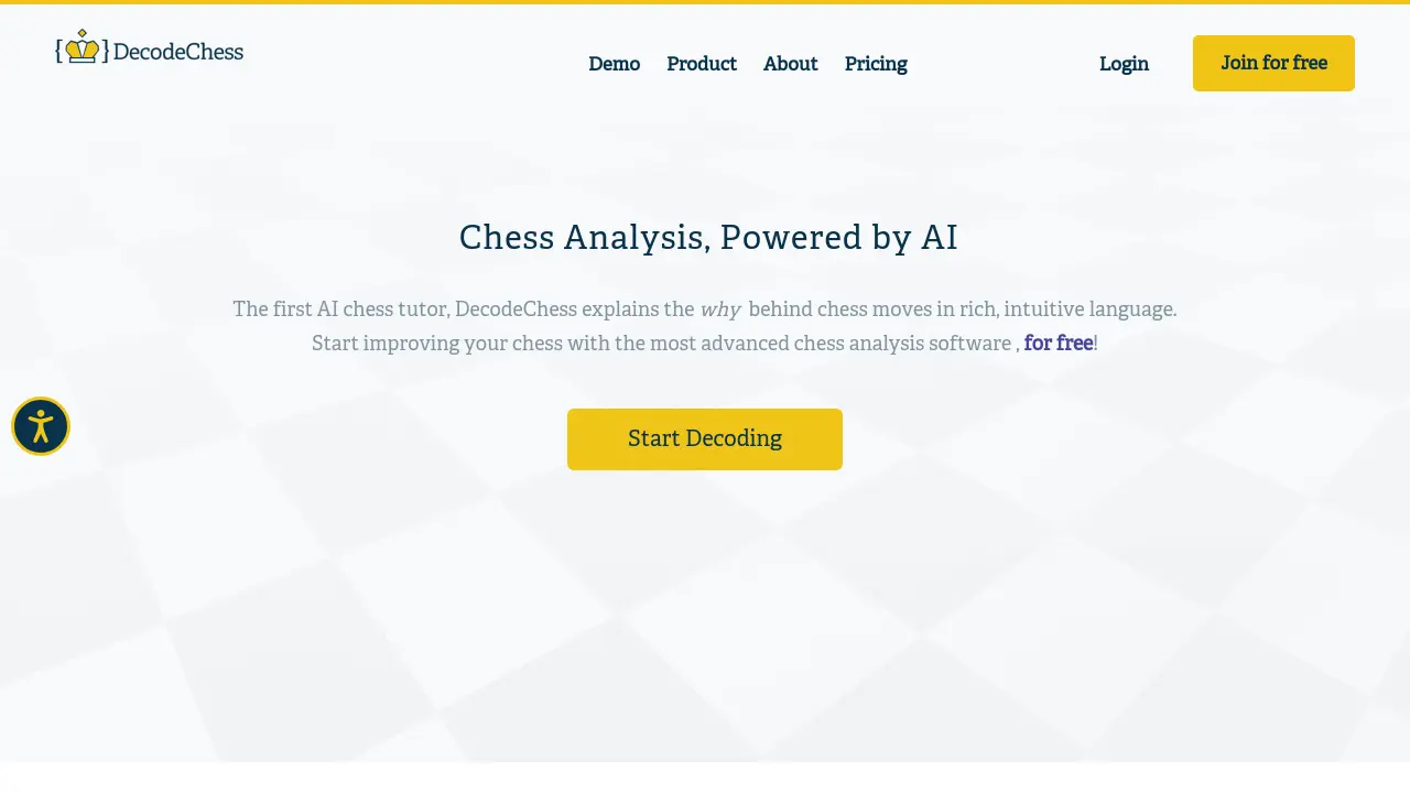 Screenshot of DecodeChess