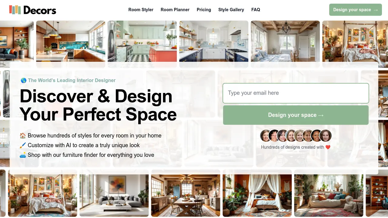 Screenshot of Decors AI