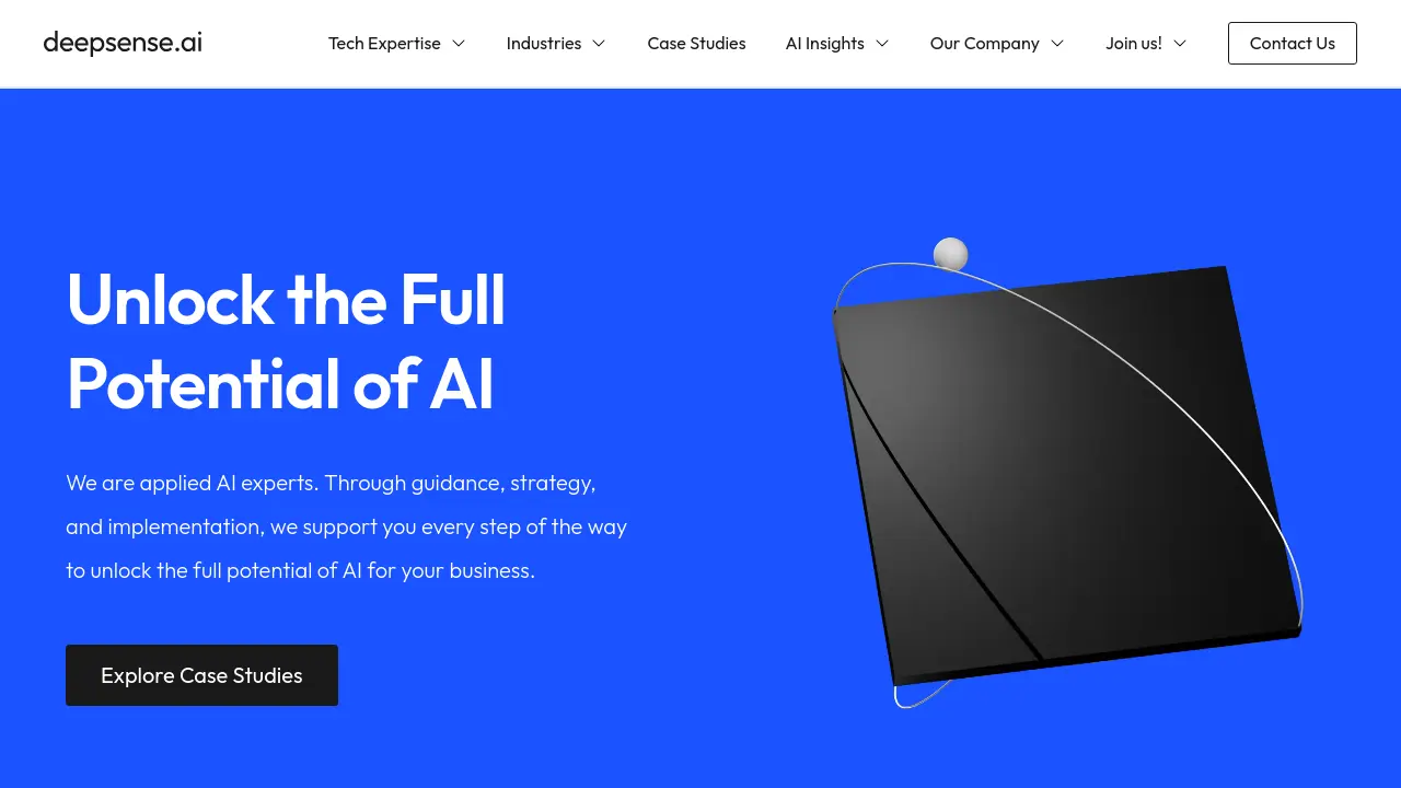 Screenshot of deepsense.ai