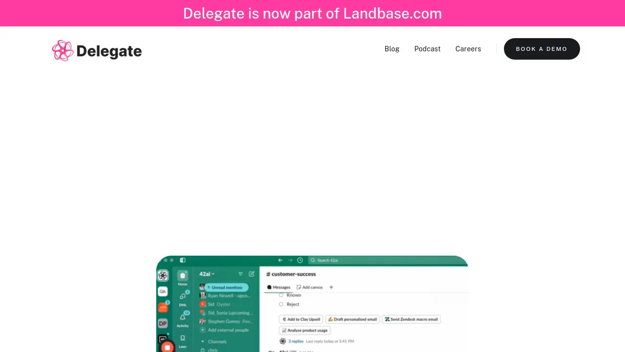Screenshot of Delegate
