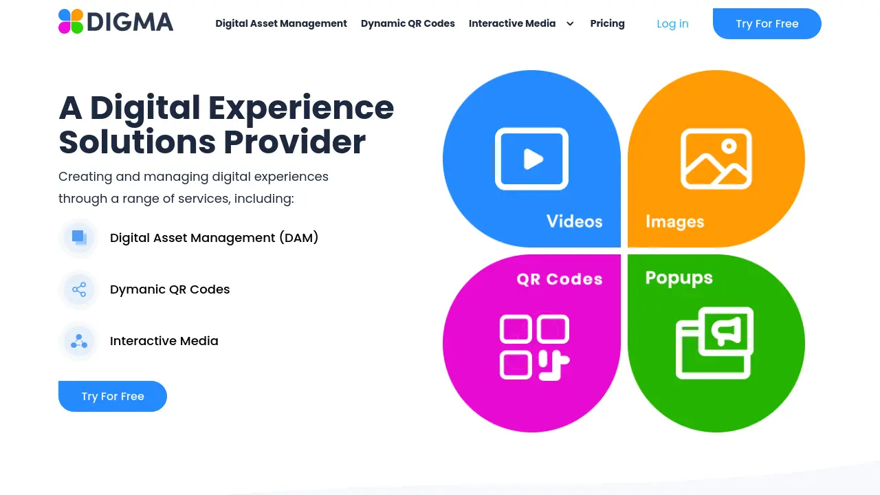 Screenshot of digma.io