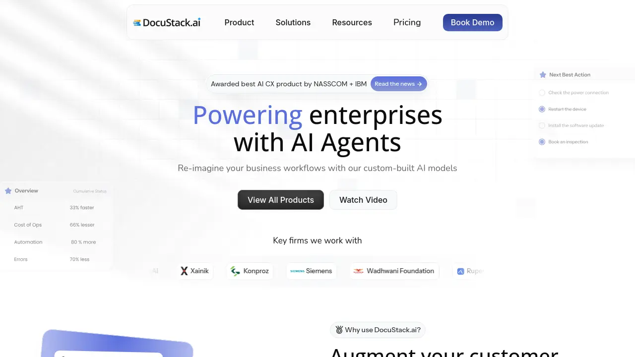 Screenshot of DocuStack.ai