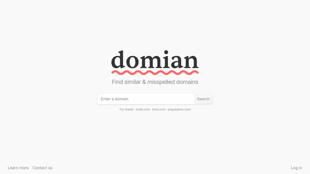 Screenshot of domian.io