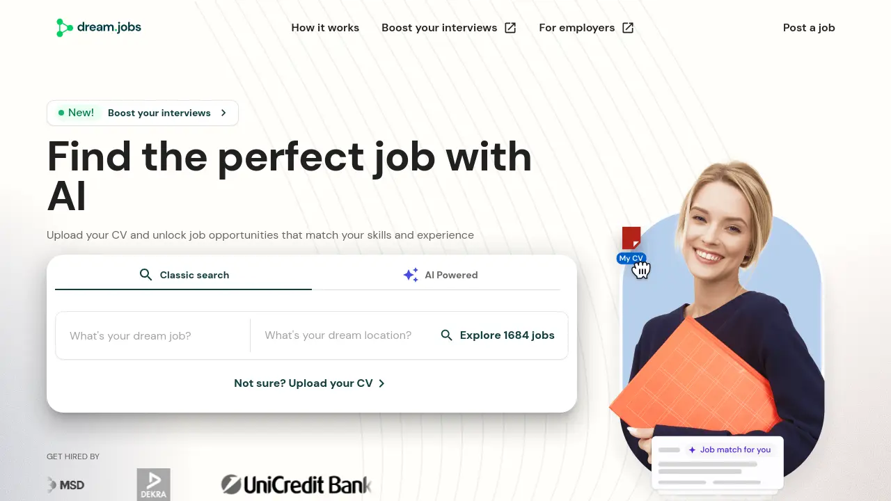 Screenshot of Dream.jobs